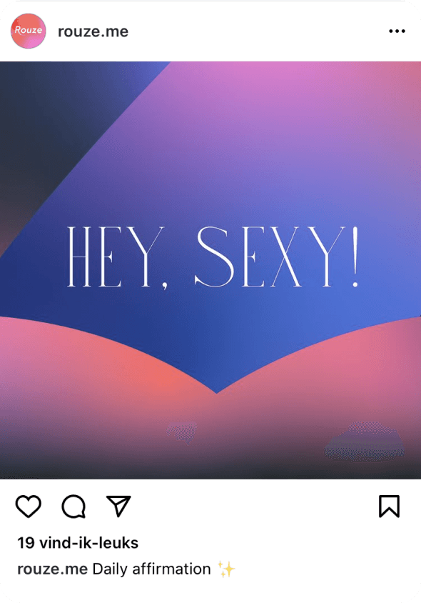 Instagram Card voorbeeld van Rouze.me